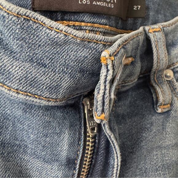 Hudson Nico Straight Jeans Blue Classic Denim distressed cotton blend stretch 27 - Picture 11 of 13